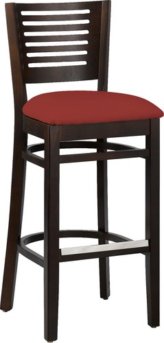Emma barhocker mit polster rot - barhocker,