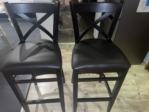 Barhocker 2er set schwarz - barhocker,